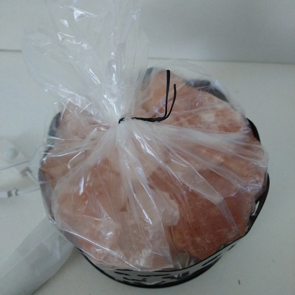 💕HP Himalayan pink salt lamp black color usb new - Picture 4 of 6